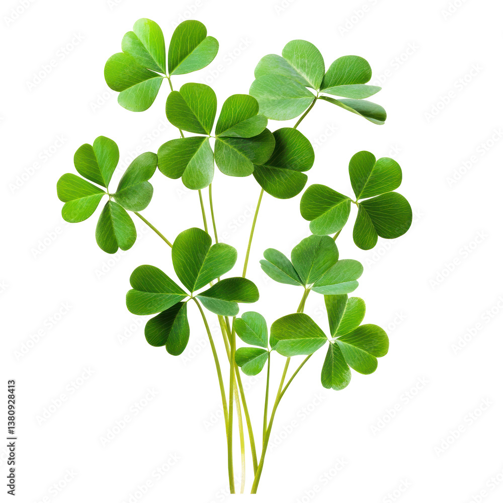 Clover Bush Image on transparent background Clover Bush Image on transparent background