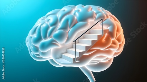 staircase within a brain