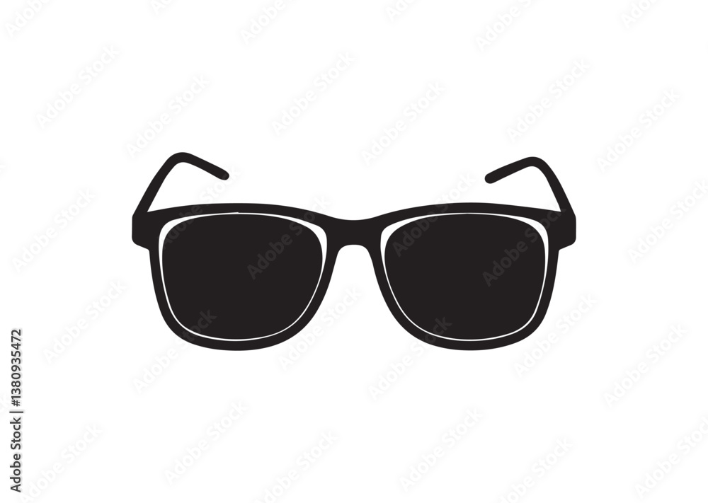 Sunglasses silhouette vector Sunglasses silhouette vector