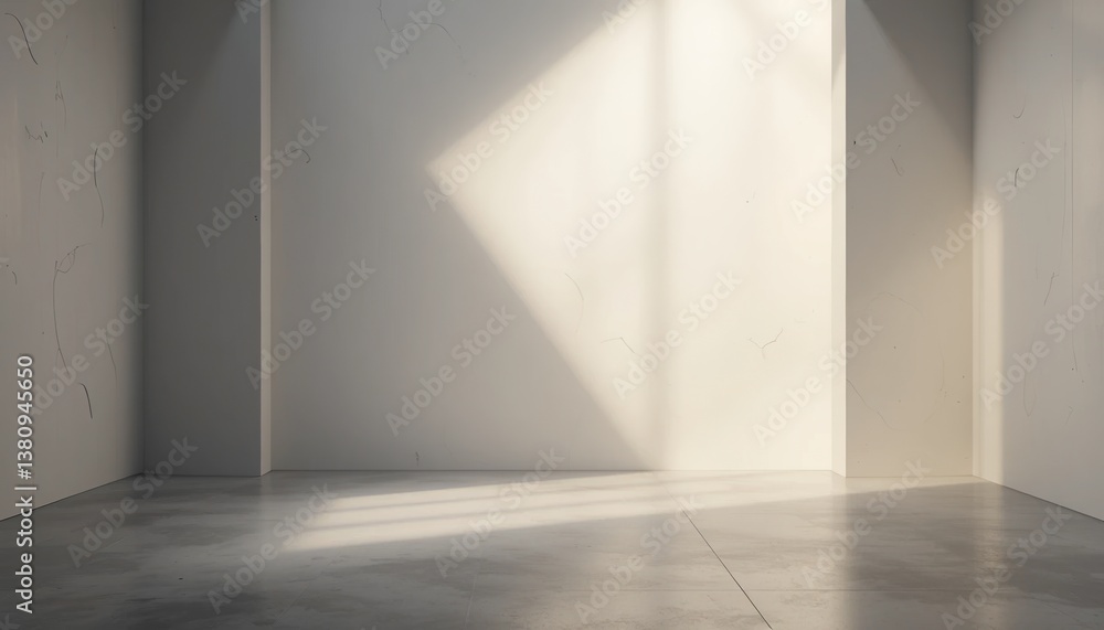 Natural light streaming through minimalist interior space modern design empty room calm environment creative perspective Natural light streaming through minimalist interior space modern design empty room calm environment creative perspective