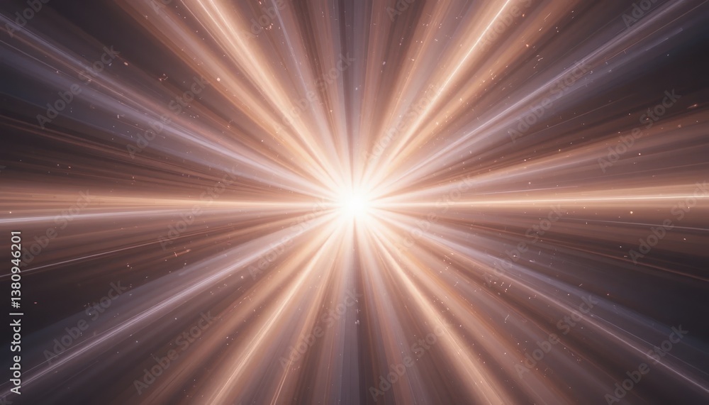 Fototapeta premium Cosmic explosion of light outer space digital artwork astral environment wide angle view galactic concept for visual impact
