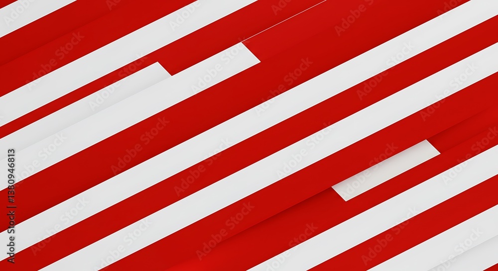 Obraz premium Crimson & White Ascent AI Generated