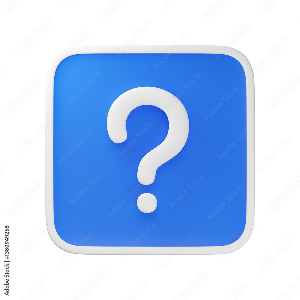 3d faq ask icon 3d faq ask icon