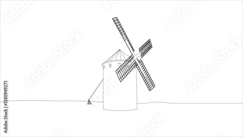Illustration of a single Windmill