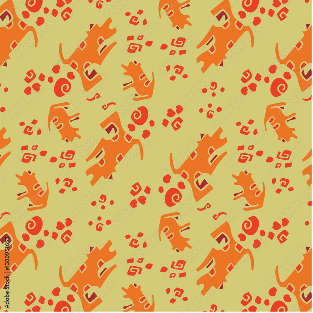 Background Batik Vector Pattern Design Background Batik Vector Pattern Design