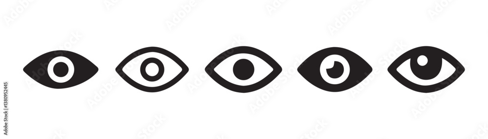 Simple eyes collection. See eye icon. Vector illustration eps 10 Simple eyes collection. See eye icon. Vector illustration eps 10
