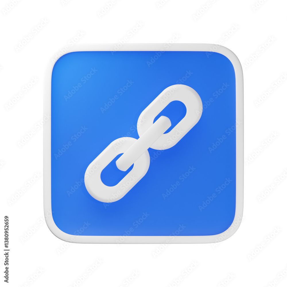 3d hyperlink link icon 3d hyperlink link icon