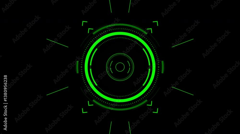 Green digital radar interface with futuristic tech design elements Green digital radar interface with futuristic tech design elements