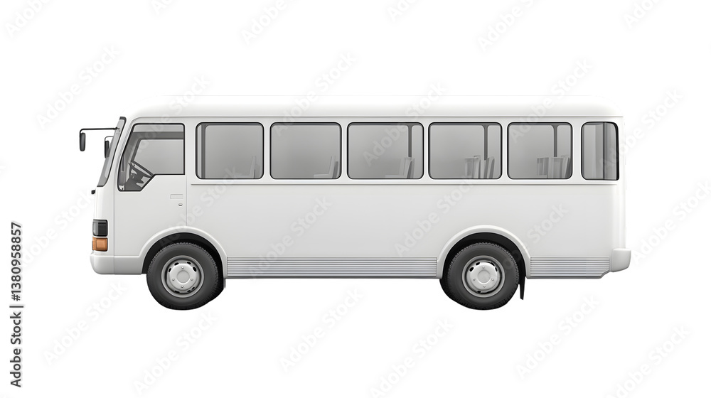 Modern White Passenger Bus Transparent Background Image for Professional Graphic Design and Presentations Modern White Passenger Bus Transparent Background Image for Professional Graphic Design and Presentations