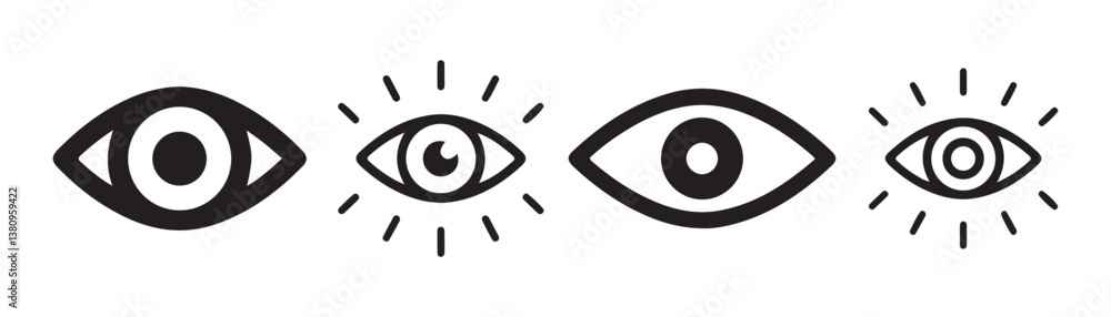 Simple eyes collection. See eye icon. Vector illustration eps 10 Simple eyes collection. See eye icon. Vector illustration eps 10