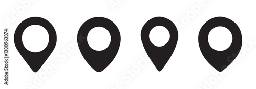 Location icon vector. destination icon. Location pin icon. Map pin place marker. Location icon. Map marker pointer icon set. Vector illustration eps 10
