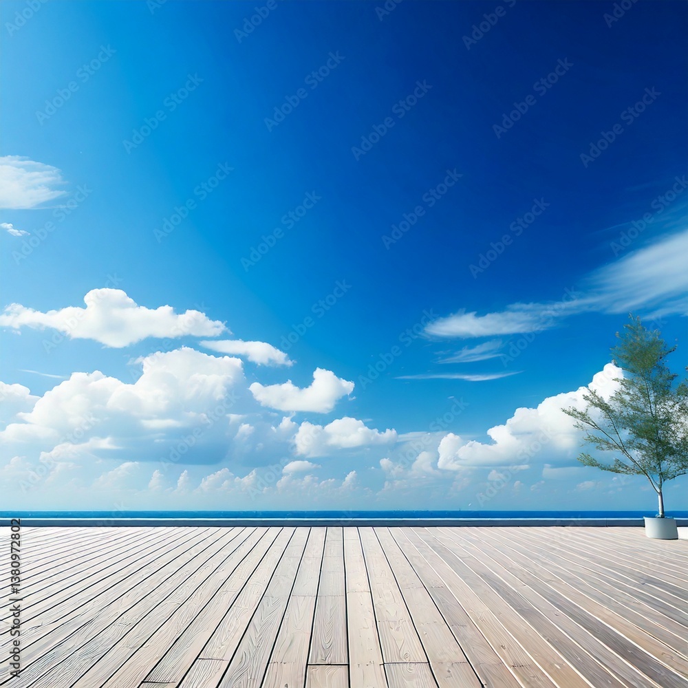 自然と光の美しさを感じる青空 自然と光の美しさを感じる青空