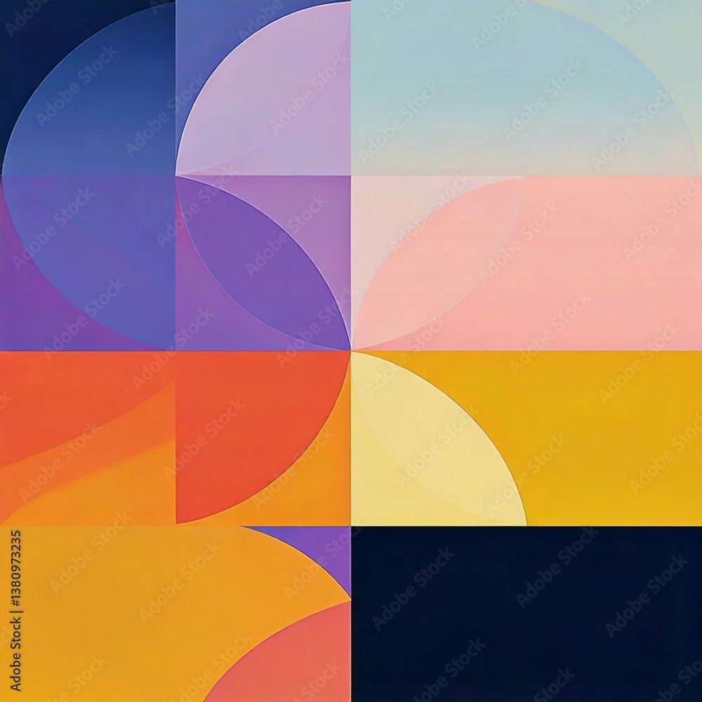 Obraz premium 色彩豊かな幾何学模様