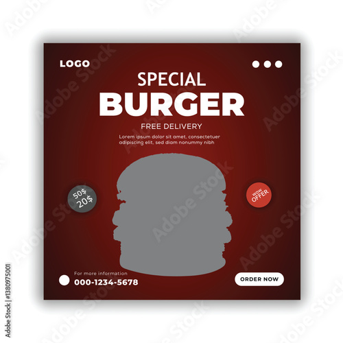 Burger post design.