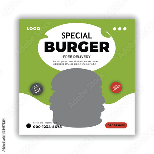 Burger pot design.