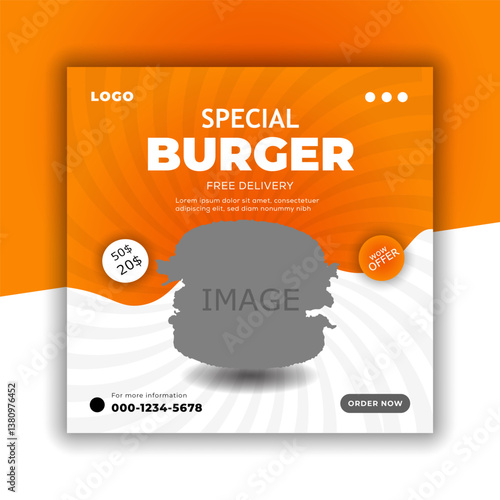 Burger pot design.