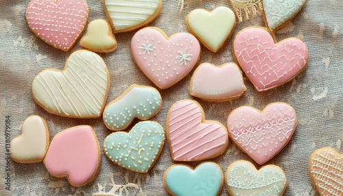 Wallpaper Mural ハートのアイシングクッキー Torontodigital.ca