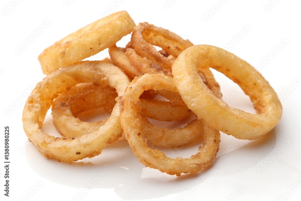 fried onion rings isolated on white fried onion rings isolated on white