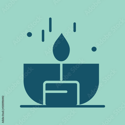 Candle trendy artwork useful abstract vector illustration colorful valuable design