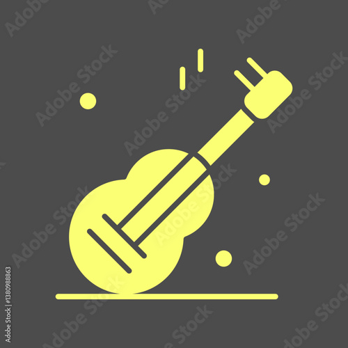 Guitar Music trendy artwork perfect abstract vector illustration colorful valuable design