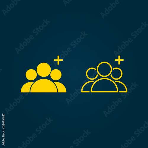 Add user trendy artwork applied abstract vector illustration colorful valuable design