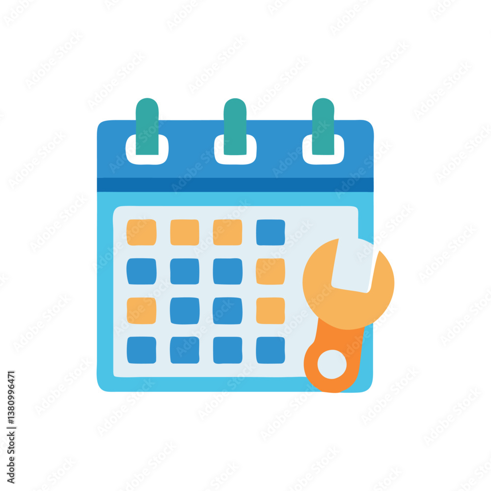 Building Maintenance Schedule Icon for Task Management Building Maintenance Schedule Icon for Task Management