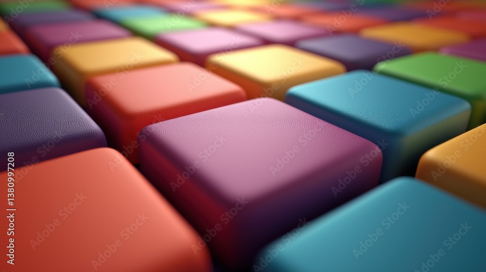 Vibrant Colorful Cubes Abstract Background Vibrant Colorful Cubes Abstract Background