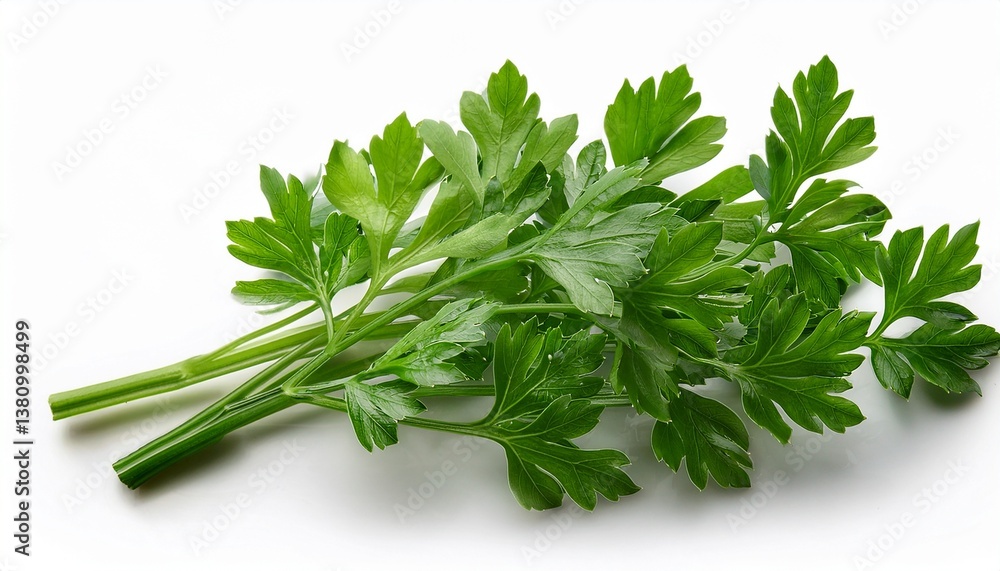 parsley isolated on white background parsley isolated on white background