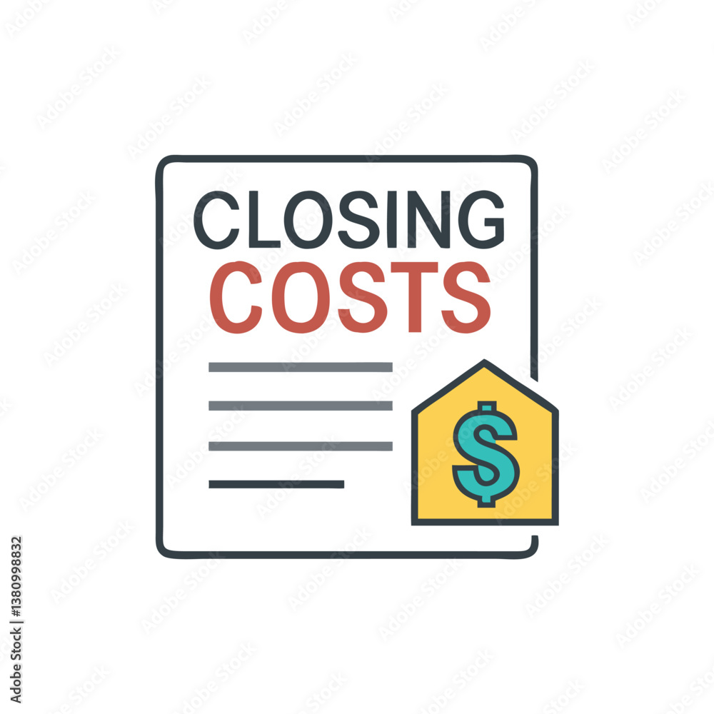 Closing Costs Icon for Transaction Fees Closing Costs Icon for Transaction Fees