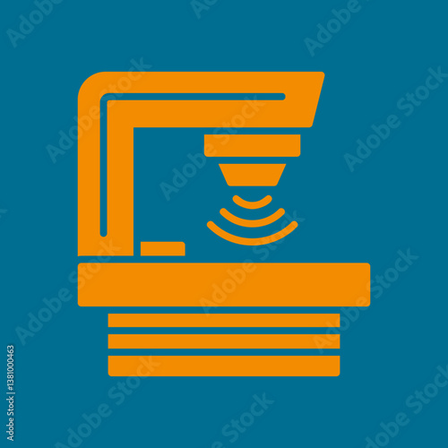 Radiotherapy trendy lovely creative abstract vector illustration colorful useful design