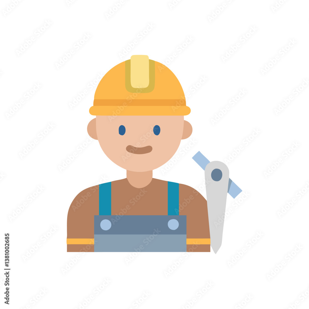 Construction Labor Icon for Workforce Construction Labor Icon for Workforce
