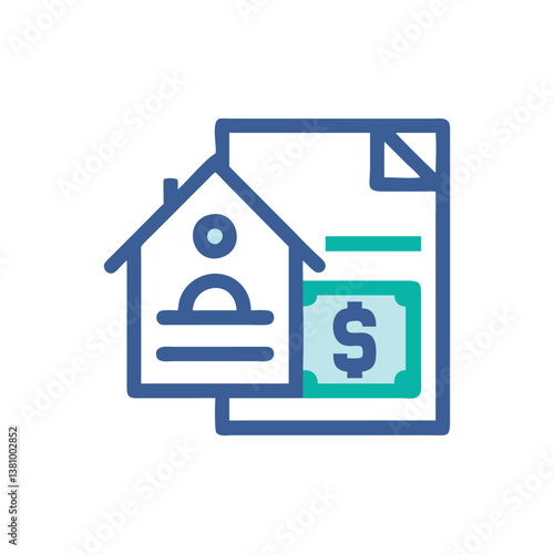  Stylish Construction Loan Icon Illustration