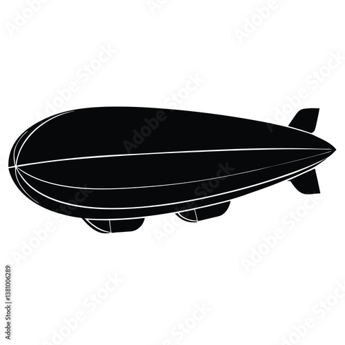 Clean Snowmobile Silhouette Illustration  Ideal for Winter Sports & Recreation Branding
