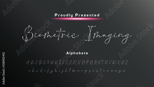 Bold and script alphabets. Vector font duo