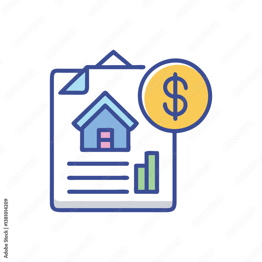 Dynamic Home Valuation Report Icon Design Dynamic Home Valuation Report Icon Design