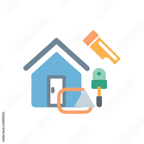  House Renovation Icon for Modernization