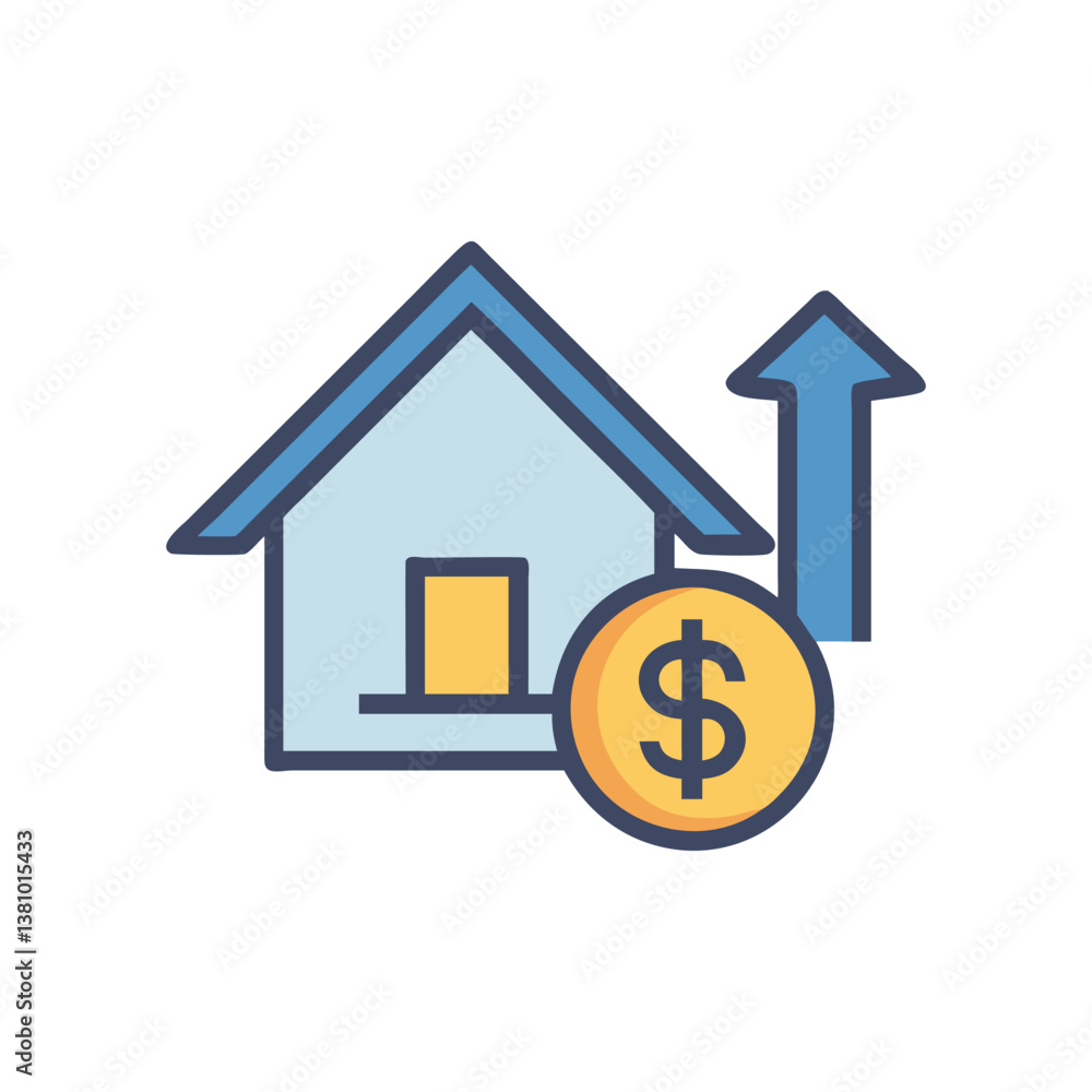 House Value Icon for Property Assessment House Value Icon for Property Assessment