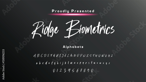 Bold and script alphabets. Vector font duo