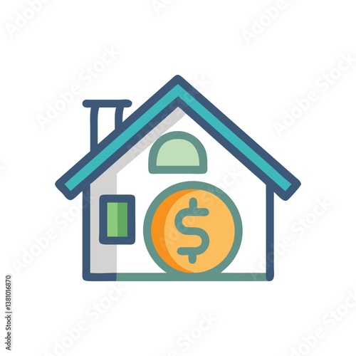  Housing Finance Icon for Loan Management