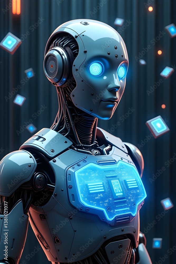 Fototapeta premium robot ai