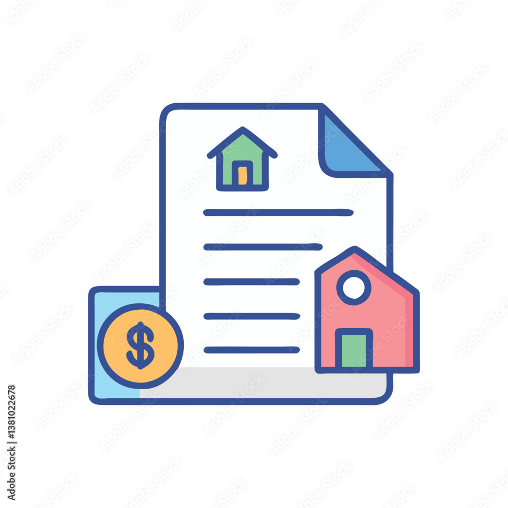 Lease Icon for Rental Agreements Lease Icon for Rental Agreements