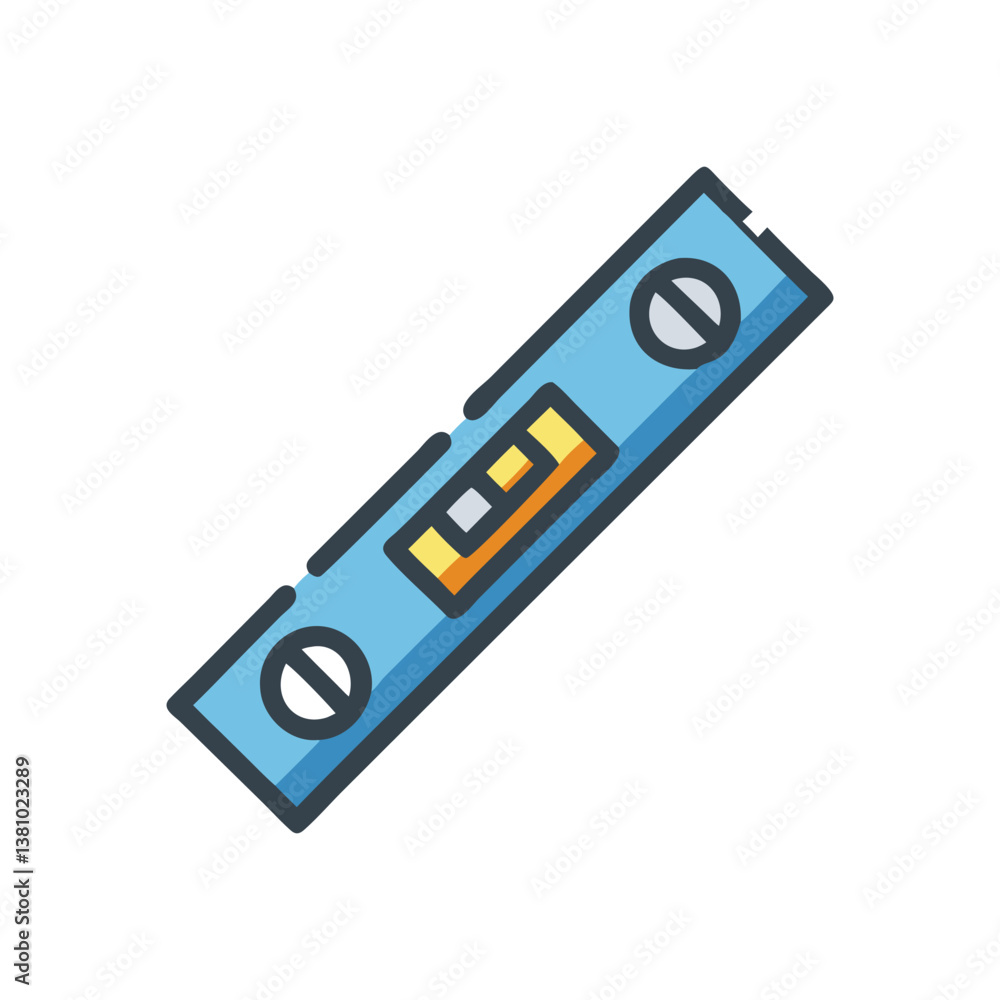 Fototapeta premium Creative Level Tool Icon for Designers