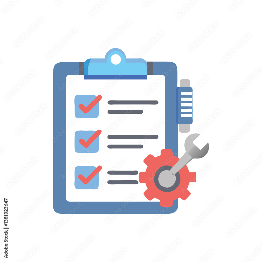 Dynamic Maintenance Checklist Icon Design Dynamic Maintenance Checklist Icon Design