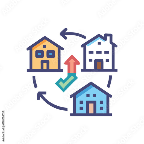  Neighborhood Revitalization Icon for Community Renewal
