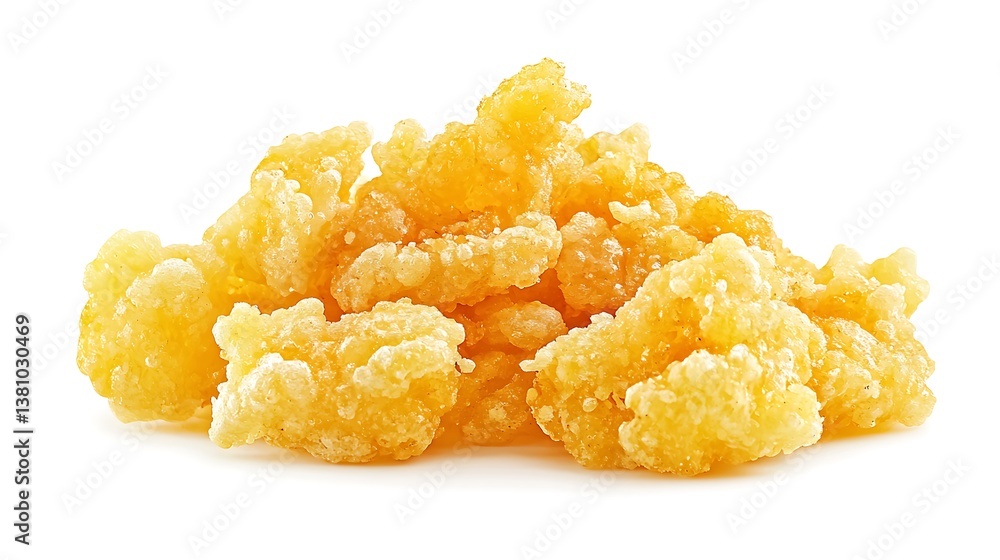 Pile of golden, crispy cereal clusters Pile of golden, crispy cereal clusters