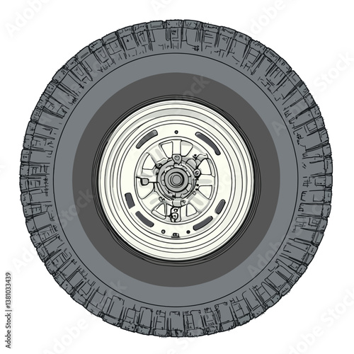 Rims isolated on white 