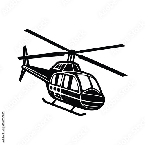 helicopter vector illustration