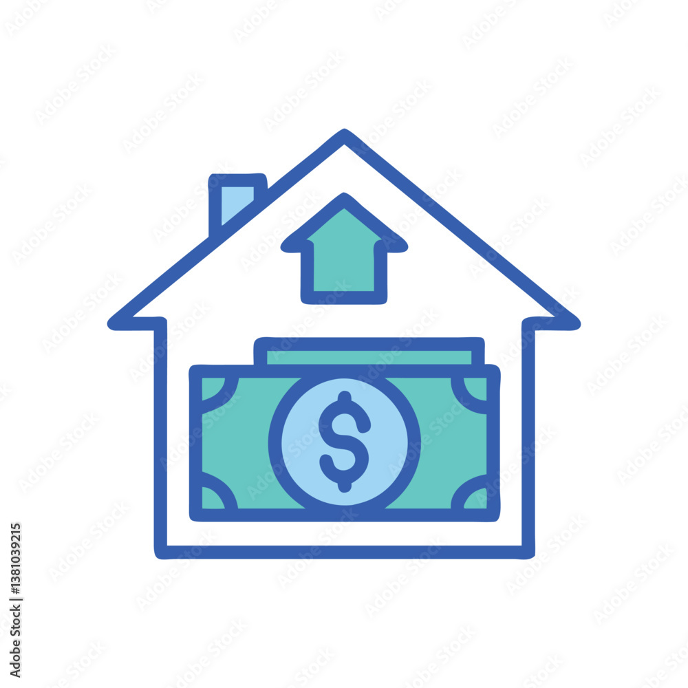 Real Estate Fund Icon for Portfolio Diversification Real Estate Fund Icon for Portfolio Diversification