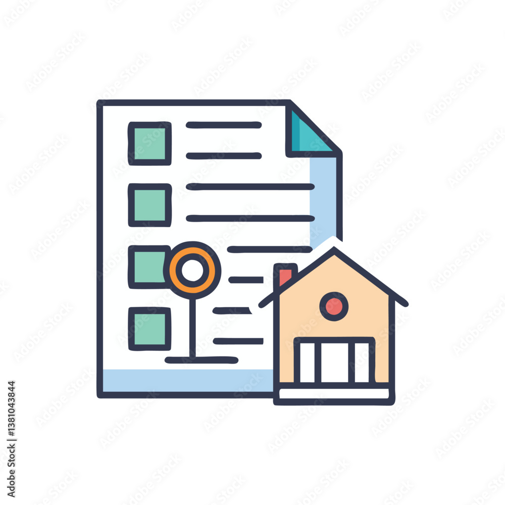Residential Lease Icon for Agreements Residential Lease Icon for Agreements