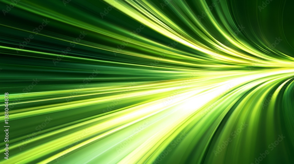 Abstract green and yellow light streaks creating a dynamic motion effect in a digital background Abstract green and yellow light streaks creating a dynamic motion effect in a digital background